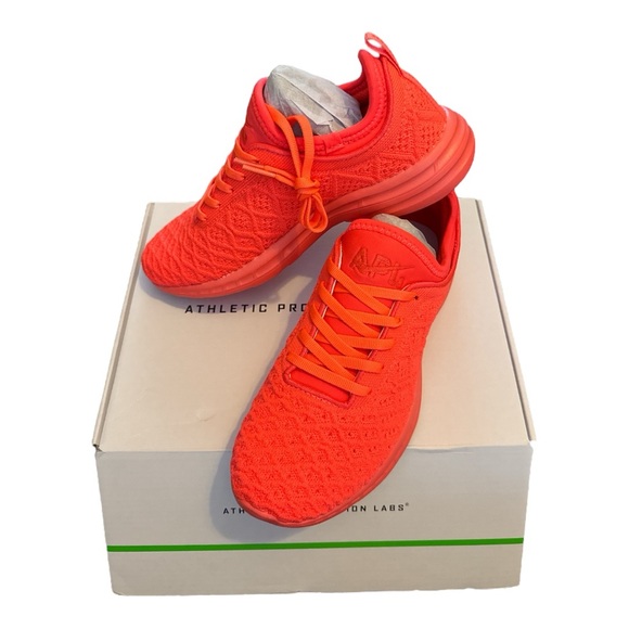 APL Bright Orange/Red Athletic Sneakers - Picture 1 of 3
